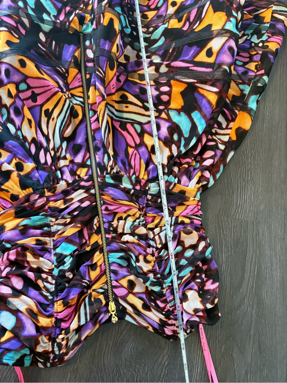 Betsey Johnson retro Multicolor Butterfly Print Party Dress - Picture 11 of 11